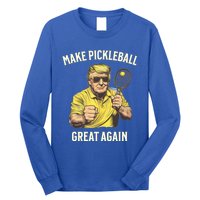 Funny Pickleball Lovers Graphics Pickle Ball Dad Grandad Gift Long Sleeve Shirt