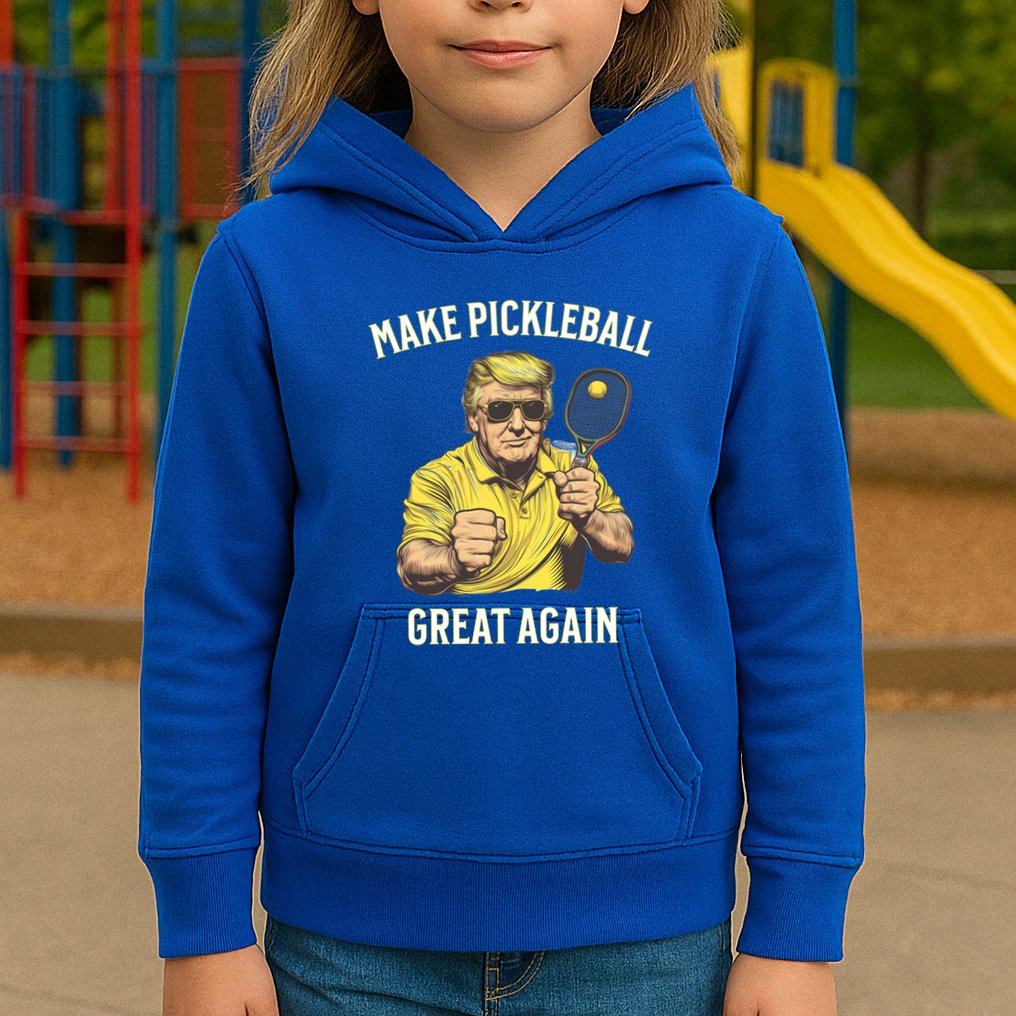 Funny Pickleball Lovers Graphics Pickle Ball Dad Grandad Gift Kids Hoodie