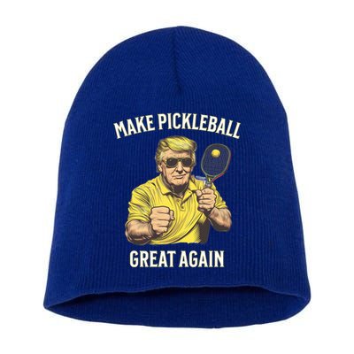 Funny Pickleball Lovers Graphics Pickle Ball Dad Grandad Gift Short Acrylic Beanie