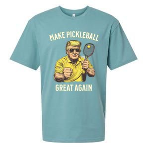 Funny Pickleball Lovers Graphics Pickle Ball Dad Grandad Gift Sueded Cloud Jersey T-Shirt