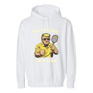 Funny Pickleball Lovers Graphics Pickle Ball Dad Grandad Gift Garment-Dyed Fleece Hoodie