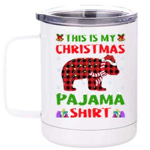 Funny Panda Lover Xmas Gift Matching Panda Christmas Gift 12 oz Stainless Steel Tumbler Cup