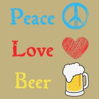 Funny Peace Love Beer Long Sleeve Shirt
