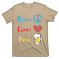 Funny Peace Love Beer T-Shirt