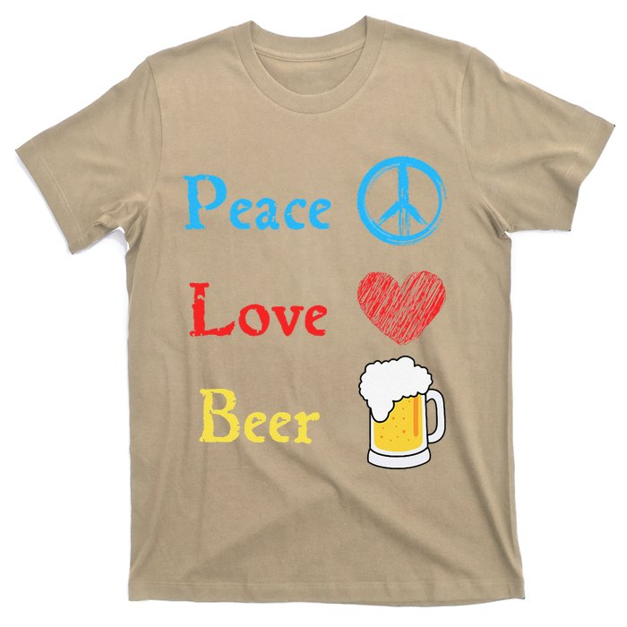 Funny Peace Love Beer T-Shirt