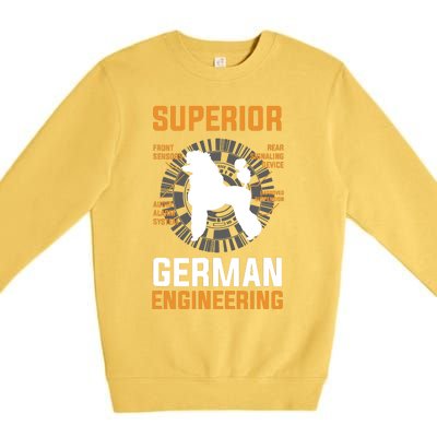 Funny Poodle Lover Tees Superior German Engineering Premium Crewneck Sweatshirt