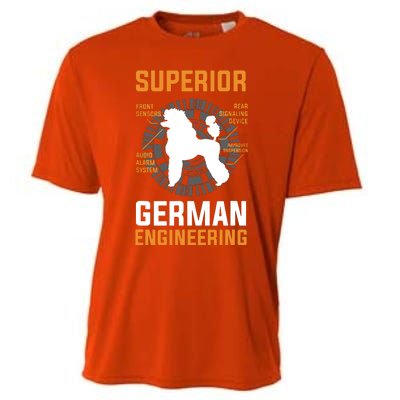 Funny Poodle Lover Tees Superior German Engineering Cooling Performance Crew T-Shirt