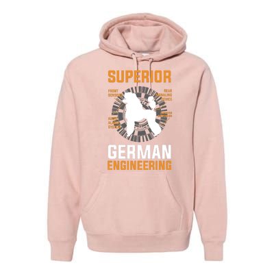 Funny Poodle Lover Tees Superior German Engineering Premium Hoodie