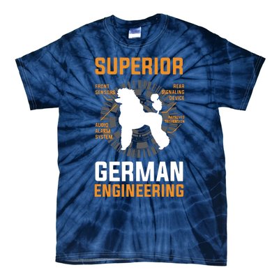 Funny Poodle Lover Tees Superior German Engineering Tie-Dye T-Shirt