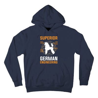 Funny Poodle Lover Tees Superior German Engineering Tall Hoodie