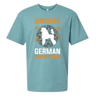 Funny Poodle Lover Tees Superior German Engineering Sueded Cloud Jersey T-Shirt