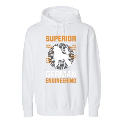 Funny Poodle Lover Tees Superior German Engineering Garment-Dyed Fleece Hoodie