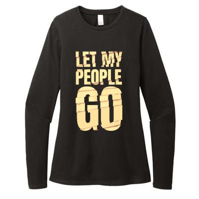 Funny Passover Let My People Go Jewish Seder Family Womens CVC Long Sleeve Shirt