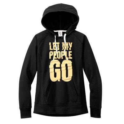 Funny Passover Let My People Go Jewish Seder Family Women's Fleece Hoodie