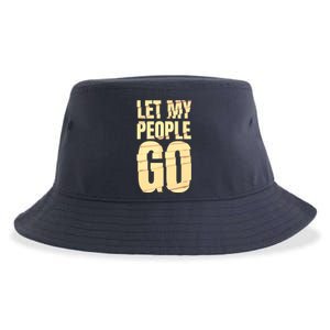 Funny Passover Let My People Go Jewish Seder Family Sustainable Bucket Hat