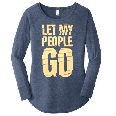 Funny Passover Let My People Go Jewish Seder Family Women's Perfect Tri Tunic Long Sleeve Shirt