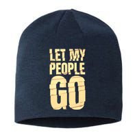 Funny Passover Let My People Go Jewish Seder Family Sustainable Beanie