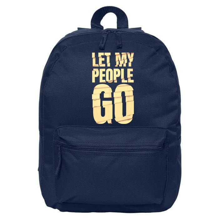 Funny Passover Let My People Go Jewish Seder Family 16 in Basic Backpack