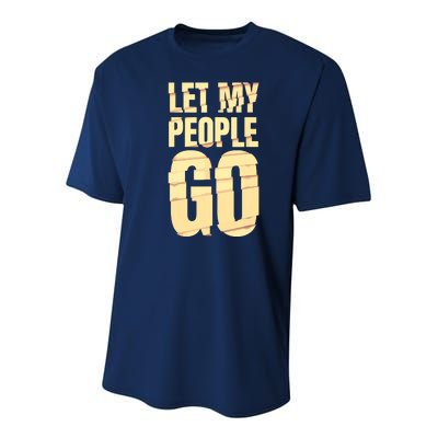 Funny Passover Let My People Go Jewish Seder Family Youth Performance Sprint T-Shirt