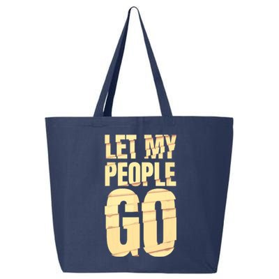 Funny Passover Let My People Go Jewish Seder Family 25L Jumbo Tote