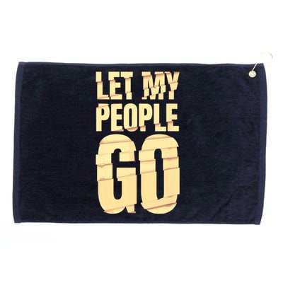 Funny Passover Let My People Go Jewish Seder Family Grommeted Golf Towel