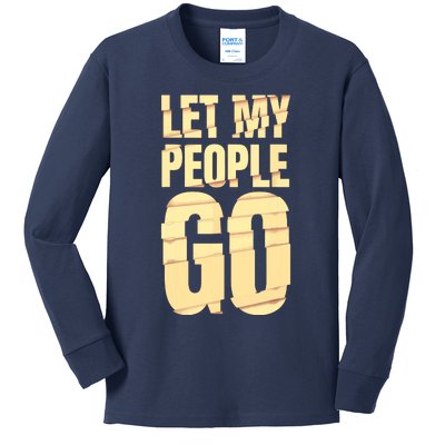 Funny Passover Let My People Go Jewish Seder Family Kids Long Sleeve Shirt