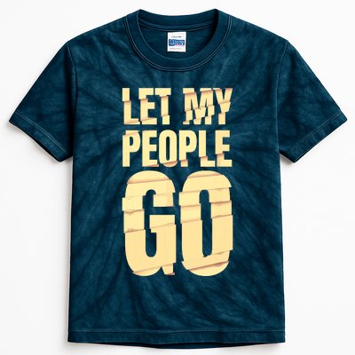 Funny Passover Let My People Go Jewish Seder Family Kids Tie-Dye T-Shirt