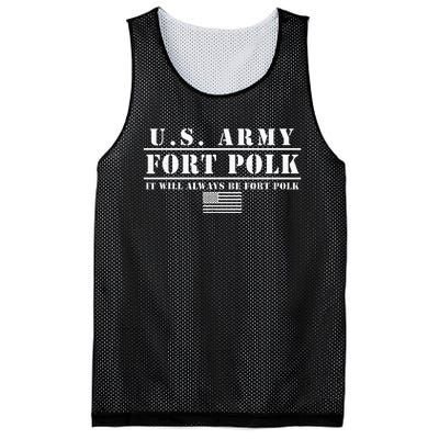 Fort Polk Louisiana Tigerland It Will Always Be Ft. Polk Mesh Reversible Basketball Jersey Tank