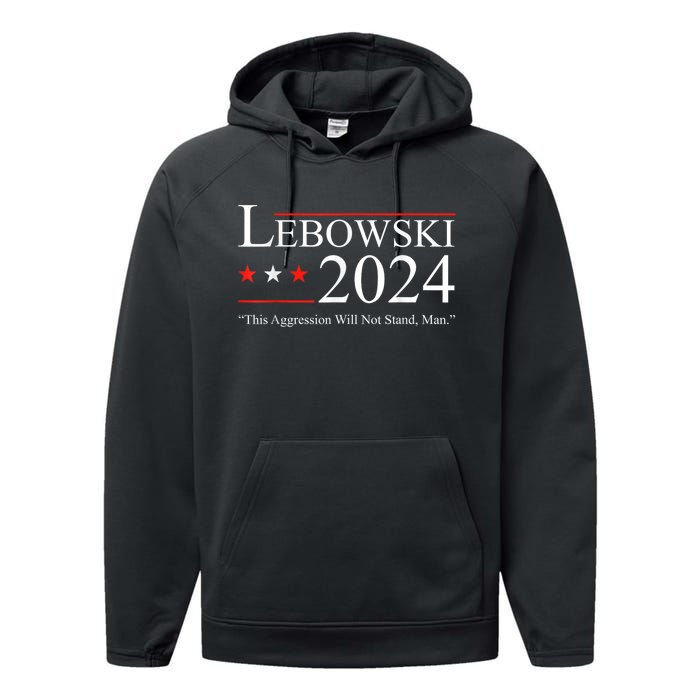 Funny Political Lebowski Political Election Vote 2024 Performance Fleece Hoodie