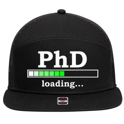 Future Phd Loading Funny Phinished Promotion Gift 7 Panel Mesh Trucker Snapback Hat