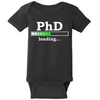 Future Phd Loading Funny Phinished Promotion Gift Baby Bodysuit