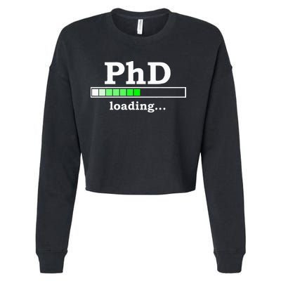 Future Phd Loading Funny Phinished Promotion Gift Cropped Pullover Crew