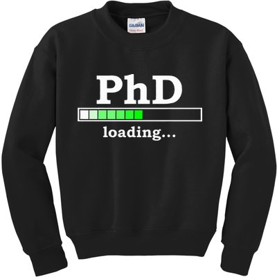 Future Phd Loading Funny Phinished Promotion Gift Kids Sweatshirt