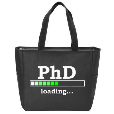 Future Phd Loading Funny Phinished Promotion Gift Zip Tote Bag