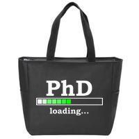 Future Phd Loading Funny Phinished Promotion Gift Zip Tote Bag