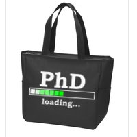 Future Phd Loading Funny Phinished Promotion Gift Zip Tote Bag
