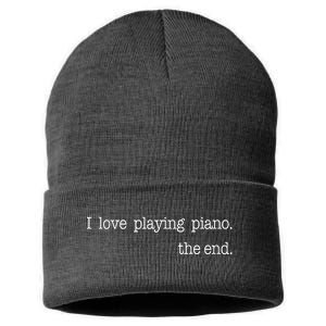 Funny Piano Lover Piano Player Musician Classical Music Sustainable Knit Beanie