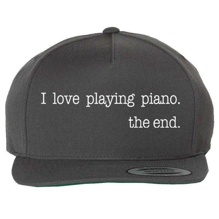 Funny Piano Lover Piano Player Musician Classical Music Wool Snapback Cap