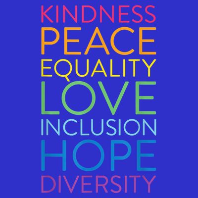 Funny Peace Love Inclusion Equality Diversity Human Rights Gift T-Shirt