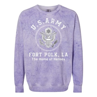 Fort Polk Louisiana Tigerland Colorblast Crewneck Sweatshirt