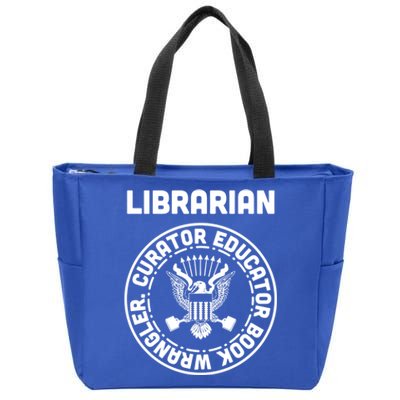 Funny Punk Librarian Gift Great Gift Zip Tote Bag