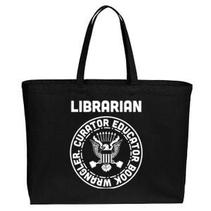 Funny Punk Librarian Gift Great Gift Cotton Canvas Jumbo Tote