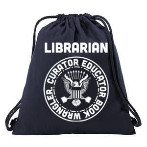 Funny Punk Librarian Gift Great Gift Drawstring Bag