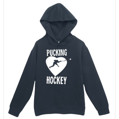 Funny Pucking Love Hockey Adult Novelty Player Fan Gift Urban Pullover Hoodie