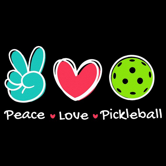 Funny Peace Love Pickleball Court Play Loves Pickleball Cooling Performance Crew T-Shirt