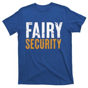 Funny Parents Lazy Easy Costume Fairy Security Halloween Dad T-Shirt