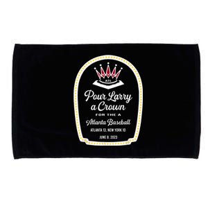 Funny POUR LARRY A CROWN Home Run Celebration Gift Microfiber Hand Towel