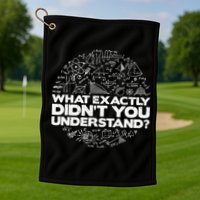 Funny Physics Lover Tee Physics Humor Golf Towel