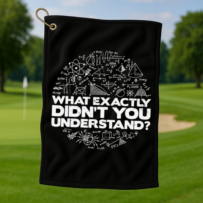 Funny Physics Lover Tee Physics Humor Golf Towel