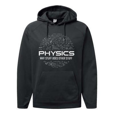 Funny Physics Lover Physics Humor Performance Fleece Hoodie